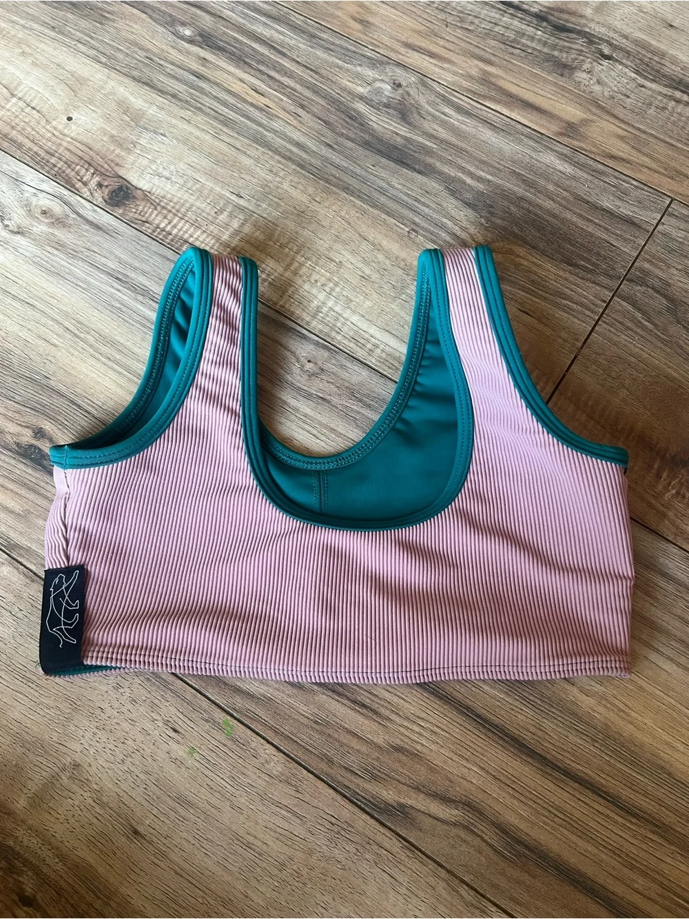Tiger Friday Reversible Green & Tan Top